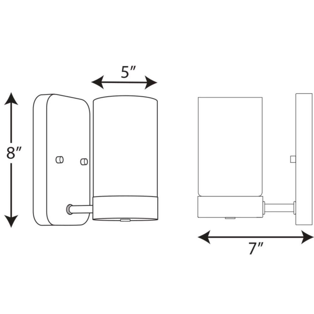 Elevate Collection 1-Light Brushed Bronze Etched White Glass Mid-Century Modern Bath Vanity Light by Progress Lighting 10 Elevate Collection 1-Light Brushed Bronze Etched White Glass Mid-Century Modern Bath Vanity Light by Progress Lighting - Image 8