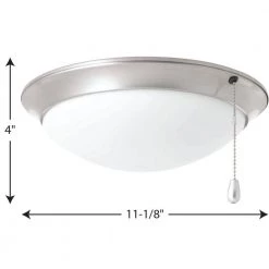 AirPro Collection 1-Light Brushed Nickel Ceiling Fan Light Kit by Progress Lighting 7 AirPro Collection 1-Light Brushed Nickel Ceiling Fan Light Kit by Progress Lighting -Progress Lighting Shop brushed nickel progress lighting ceiling fan light kits p2659 09 4f 1000