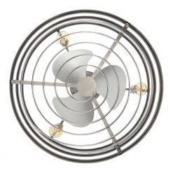 Gulliver 24 in. Indoor/Outdoor Brushed Nickel Farmhouse Dual Mount Fandelier Ceiling Fan with Light Kit & Remote Control by Progress Lighting -Progress Lighting Shop brushed nickel progress lighting ceiling fans with lights p250005 009 22 fa 1000