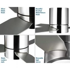 Braden 44 in. 3-Blade LED Indoor Brushed Nickel Walnut/Silver Blades Mid-Century Modern Ceiling Fan with Remote by Progress Lighting 21 Braden 44 in. 3-Blade LED Indoor Brushed Nickel Walnut/Silver Blades Mid-Century Modern Ceiling Fan with Remote by Progress Lighting -Progress Lighting Shop brushed nickel progress lighting ceiling fans with lights p250058 009 30 4f 1000