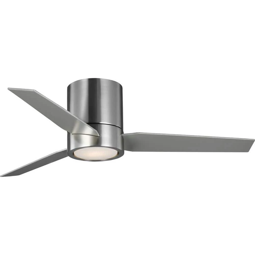Braden 44 in. 3-Blade LED Indoor Brushed Nickel Walnut/Silver Blades Mid-Century Modern Ceiling Fan with Remote by Progress Lighting 7 Braden 44 in. 3-Blade LED Indoor Brushed Nickel Walnut/Silver Blades Mid-Century Modern Ceiling Fan with Remote by Progress Lighting - Image 5