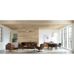 Vast Collection 72 in. 8-Blade Indoor Brushed Nickel Industrial Ceiling Fan with LED Light and Remote by Progress Lighting -Progress Lighting Shop brushed nickel progress lighting ceiling fans with lights p2550 0930k 1f 1000