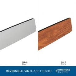 Gaze Collection 60 in. 3-Blade Indoor Brushed Nickel Industrial Ceiling Fan with LED Light and Remote by Progress Lighting -Progress Lighting Shop brushed nickel progress lighting ceiling fans with lights p2554 0930k 31 1000