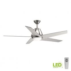 Gust Collection 54 in. LED Brushed Nickel Ceiling Fan by Progress Lighting