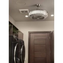 Sanford 23 in. Integrated LED Brushed Nickel Ceiling Fan with Light Kit by Progress Lighting -Progress Lighting Shop brushed nickel progress lighting ceiling fans with lights p2594 0930k 66 1000