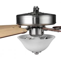 5-Blade 52 in. Integrated LED Brushed Nickel Ceiling Fan with Light Kit by Progress Lighting -Progress Lighting Shop brushed nickel progress lighting ceiling fans with lights p2599 09 66 1000