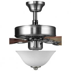 5-Blade 52 in. Integrated LED Brushed Nickel Ceiling Fan with Light Kit by Progress Lighting -Progress Lighting Shop brushed nickel progress lighting ceiling fans with lights p2599 09 fa 1000