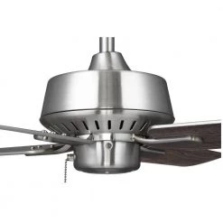 Drift Collection 32" 4-Blade Modern Brushed Nickel Ceiling Fan for Small Bedrooms by Progress Lighting -Progress Lighting Shop brushed nickel progress lighting ceiling fans without lights p250008 009 1d 1000