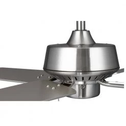 Drift Collection 32" 4-Blade Modern Brushed Nickel Ceiling Fan for Small Bedrooms by Progress Lighting -Progress Lighting Shop brushed nickel progress lighting ceiling fans without lights p250008 009 4f 1000