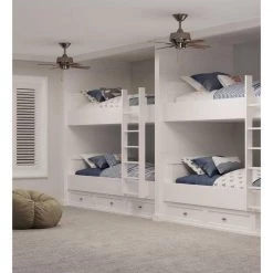 Drift Collection 32" 4-Blade Modern Brushed Nickel Ceiling Fan for Small Bedrooms by Progress Lighting -Progress Lighting Shop brushed nickel progress lighting ceiling fans without lights p250008 009 c3 1000