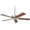 AirPro Builder 52 in. Indoor Brushed Nickel Classic Ceiling Fan by Progress Lighting -Progress Lighting Shop brushed nickel progress lighting ceiling fans without lights p2501 09 64 1000