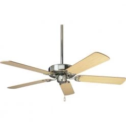 AirPro Builder 52 in. Indoor Brushed Nickel Classic Ceiling Fan by Progress Lighting -Progress Lighting Shop brushed nickel progress lighting ceiling fans without lights p2501 09 fa 1000
