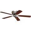 AirPro Collection 52" 5-Blade Transitional Hugger Ceiling Fan for bedrooms by Progress Lighting -Progress Lighting Shop brushed nickel progress lighting ceiling fans without lights p2525 09 64 1000