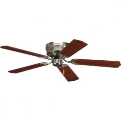 AirPro Collection 52" 5-Blade Transitional Hugger Ceiling Fan for bedrooms by Progress Lighting