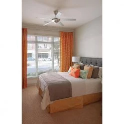 AirPro Signature 54 in. Indoor Brushed Nickel Modern Ceiling Fan by Progress Lighting -Progress Lighting Shop brushed nickel progress lighting ceiling fans without lights p2530 09 40 1000