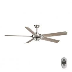 Ellwood Collection 68 in. Indoor Brushed Nickel Ceiling Fan with Remote by Progress Lighting