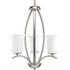 Joy Collection 3-Light Brushed Nickel Foyer Pendant with Etched Glass by Progress Lighting -Progress Lighting Shop brushed nickel progress lighting chandeliers p3587 09 64 1000