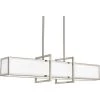 Haven Collection 4-Light Brushed Nickel Pendant with Etched White Glass by Progress Lighting 2 Haven Collection 4-Light Brushed Nickel Pendant with Etched White Glass by Progress Lighting -Progress Lighting Shop brushed nickel progress lighting chandeliers p3898 09 64 1000