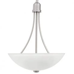 Gather Collection 15 in. 2-Light Brushed Nickel Foyer Pendant with Etched Glass by Progress Lighting -Progress Lighting Shop brushed nickel progress lighting chandeliers p3914 09 1d 1000