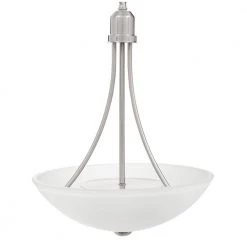 Gather Collection 15 in. 2-Light Brushed Nickel Foyer Pendant with Etched Glass by Progress Lighting -Progress Lighting Shop brushed nickel progress lighting chandeliers p3914 09 c3 1000