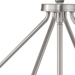 Gulliver 27-3/4 in. 5-Light Brushed Nickel Farmhouse Drum Chandelier with Weathered Gray Wood Accents for Dining Room by Progress Lighting 13 Gulliver 27-3/4 in. 5-Light Brushed Nickel Farmhouse Drum Chandelier with Weathered Gray Wood Accents for Dining Room by Progress Lighting -Progress Lighting Shop brushed nickel progress lighting chandeliers p400184 009 1f 1000