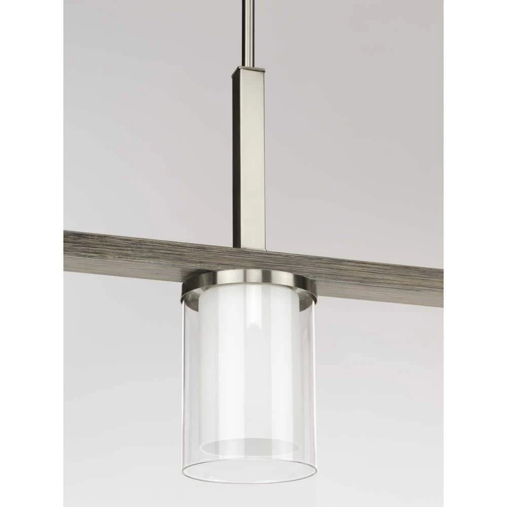 Mast 4-Light Brushed Nickel Linear Chandelier by Progress Lighting 5 Mast 4-Light Brushed Nickel Linear Chandelier by Progress Lighting - Image 3