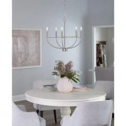 Leyden 5-Light Brushed Nickel Farmhouse Chandelier Light by Progress Lighting 20 Leyden 5-Light Brushed Nickel Farmhouse Chandelier Light by Progress Lighting -Progress Lighting Shop brushed nickel progress lighting chandeliers p400202 009 1f 1000