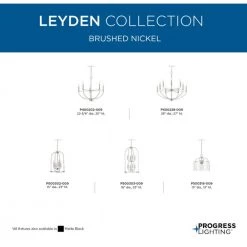 Leyden 5-Light Brushed Nickel Farmhouse Chandelier Light by Progress Lighting 15 Leyden 5-Light Brushed Nickel Farmhouse Chandelier Light by Progress Lighting -Progress Lighting Shop brushed nickel progress lighting chandeliers p400202 009 a0 1000