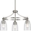 Parkhurst 21 in. 3-Light Brushed Nickel New Traditional Chandelier with Clear Glass Shades for Dining Room by Progress Lighting -Progress Lighting Shop brushed nickel progress lighting chandeliers p400295 009 64 1000