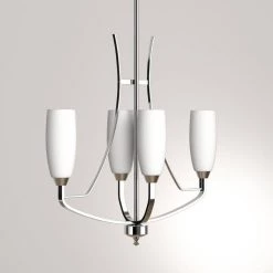 Wisten Collection 4-Light Brushed Nickel Etched Glass Modern Chandelier Light by Progress Lighting -Progress Lighting Shop brushed nickel progress lighting chandeliers p4435 09 a0 1000
