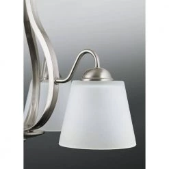 Arden Collection 9-Light Brushed Nickel Etched Glass Farmhouse Chandelier Light by Progress Lighting -Progress Lighting Shop brushed nickel progress lighting chandeliers p4747 09 66 1000