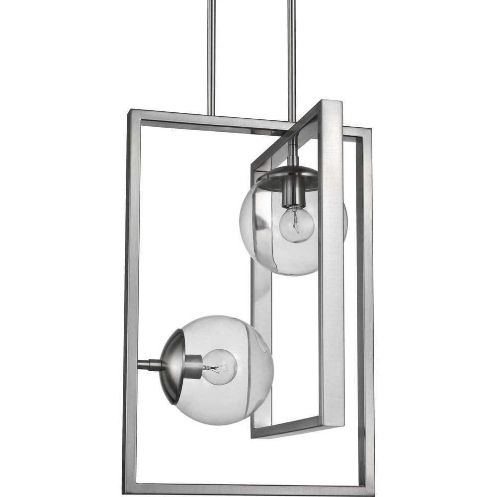 Atwell 2-Light Brushed Nickel Pendant by Progress Lighting 7 Atwell 2-Light Brushed Nickel Pendant by Progress Lighting - Image 5