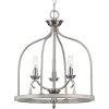 Vinings Collection 3-Light Brushed Nickel Coastal Foyer Pendant Light by Progress Lighting 1 Vinings Collection 3-Light Brushed Nickel Coastal Foyer Pendant Light by Progress Lighting -Progress Lighting Shop brushed nickel progress lighting chandeliers p500296 009 64 1000