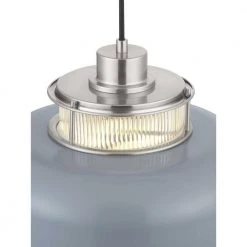 Brant Point 1-Light Brushed Nickel Pendant with Matte Gray Metal Shade by Progress Lighting -Progress Lighting Shop brushed nickel progress lighting chandeliers p500347 009 44 1000