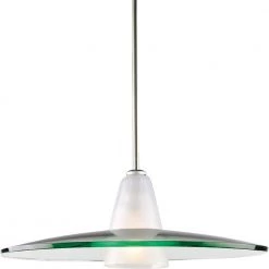 1-Light Brushed Nickel Pendant by Progress Lighting