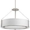 Ratio Collection 4-Light Brushed Nickel Pendant with Shade by Progress Lighting 1 Ratio Collection 4-Light Brushed Nickel Pendant with Shade by Progress Lighting -Progress Lighting Shop brushed nickel progress lighting chandeliers p5015 09 64 1000