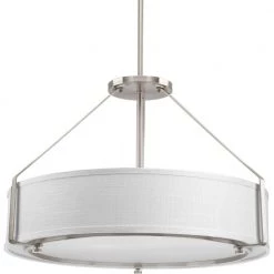 Ratio Collection 4-Light Brushed Nickel Pendant with Shade by Progress Lighting