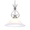 1-Light Brushed Nickel Pendant with Alabaster Glass by Progress Lighting -Progress Lighting Shop brushed nickel progress lighting chandeliers p5091 09 64 1000