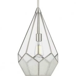 Cinq 1-Light Brushed Nickel Pendant by Progress Lighting