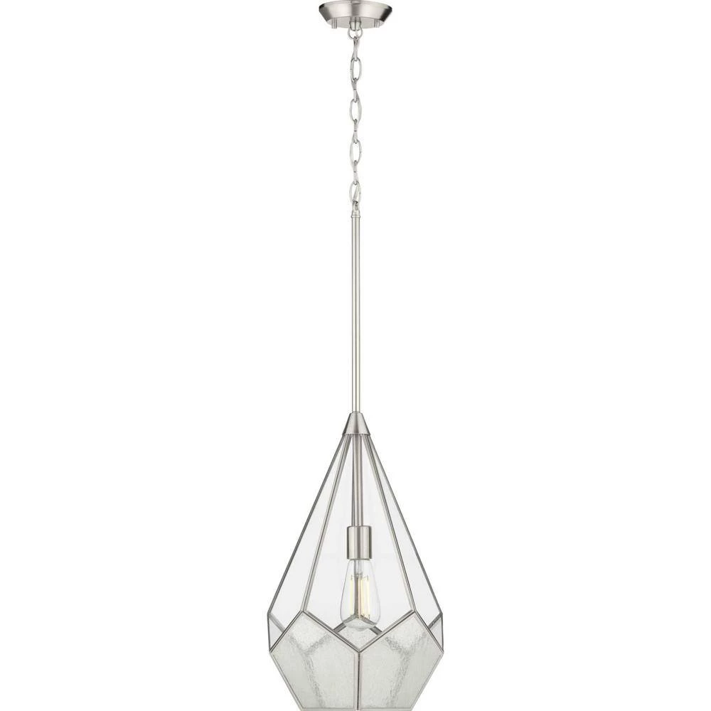 Cinq 1-Light Brushed Nickel Pendant by Progress Lighting 6 Cinq 1-Light Brushed Nickel Pendant by Progress Lighting - Image 4