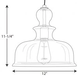 Staunton Collection 1-Light Brushed Nickel Pendant with Clear Glass by Progress Lighting -Progress Lighting Shop brushed nickel progress lighting chandeliers p5332 09 4f 1000