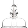 Staunton Collection 1-Light Brushed Nickel Pendant with Clear Glass by Progress Lighting -Progress Lighting Shop brushed nickel progress lighting chandeliers p5332 09 64 1000
