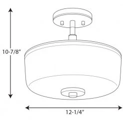 Alexa Collection 2-Light Brushed Nickel Semi-Flush Mount by Progress Lighting 21 Alexa Collection 2-Light Brushed Nickel Semi-Flush Mount by Progress Lighting -Progress Lighting Shop brushed nickel progress lighting flush mount lights p2851 09 31 1000
