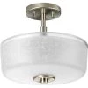 Alexa Collection 2-Light Brushed Nickel Semi-Flush Mount by Progress Lighting -Progress Lighting Shop brushed nickel progress lighting flush mount lights p2851 09 64 1000