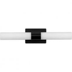 Blanco LED Collection 22" Matte Black Etched White Glass Modern Bath Vanity Light by Progress Lighting