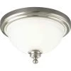 Madison Collection 1-Light Brushed Nickel Flush Mount with Etched Glass by Progress Lighting -Progress Lighting Shop brushed nickel progress lighting flush mount lights p3311 09 64 1000