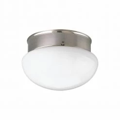 7.5 in. 1-Light Brushed Nickel LED Flush Mount by Progress Lighting