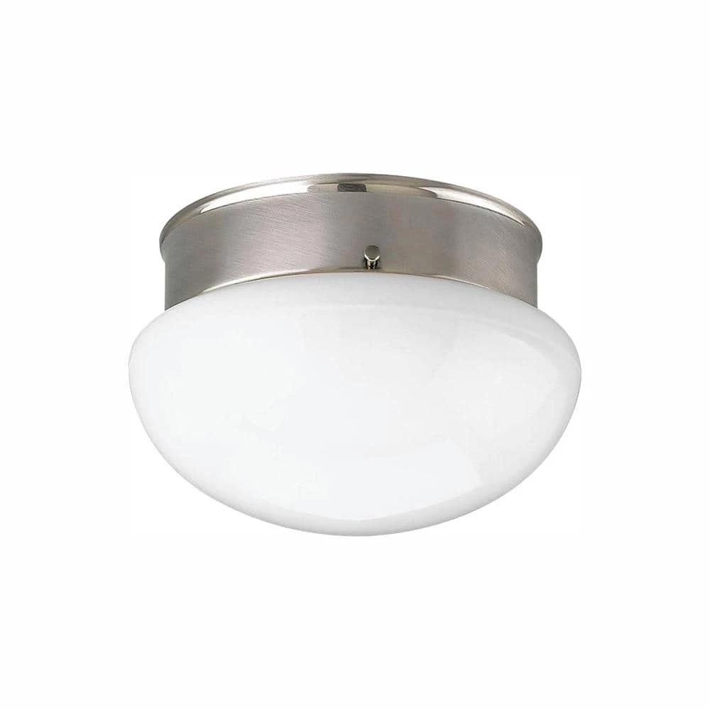 7.5 in. 1-Light Brushed Nickel LED Flush Mount by Progress Lighting 3 7.5 in. 1-Light Brushed Nickel LED Flush Mount by Progress Lighting