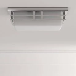 11 in. Helm Collection 1-Light Brushed Nickel LED Flush Mount by Progress Lighting -Progress Lighting Shop brushed nickel progress lighting flush mount lights p3447 0930k9 40 1000