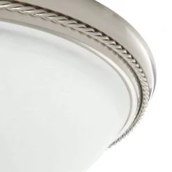 Pavilion Collection 15 in. 2-Light Brushed Nickel Hallway Flush Mount with Etched Watermark Glass by Progress Lighting -Progress Lighting Shop brushed nickel progress lighting flush mount lights p3479 09 1f 1000